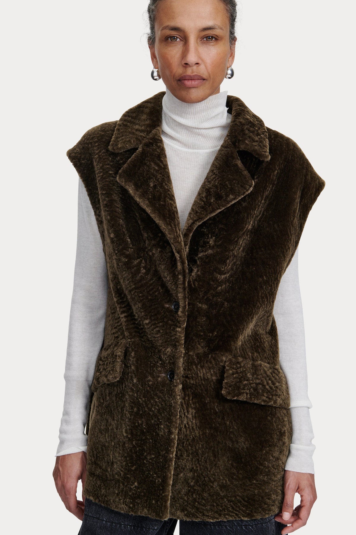 Milton Vest Black - Rachel Comey