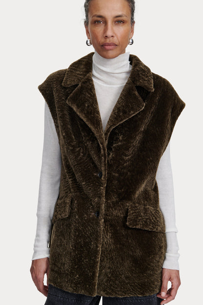 Milton Vest Black - Rachel Comey