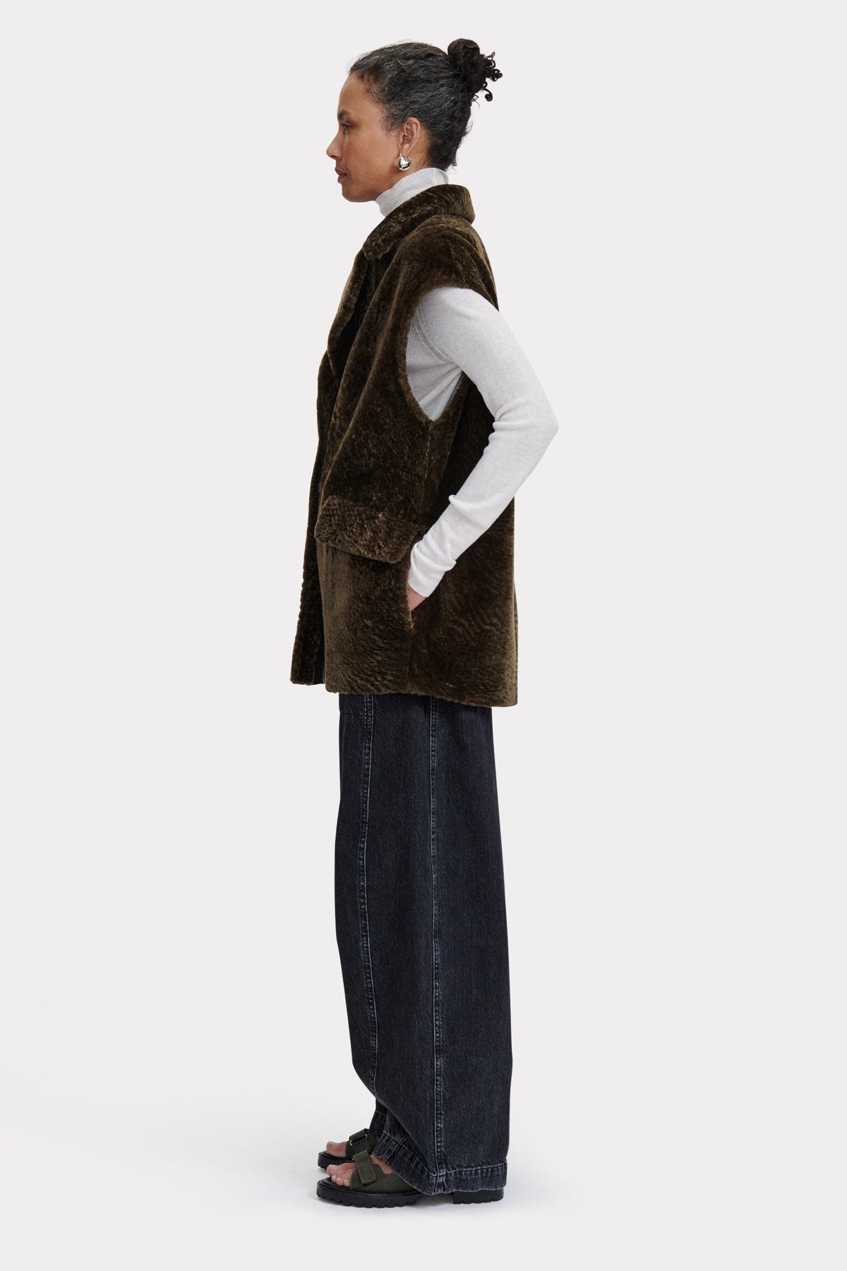 Milton Vest Black - Rachel Comey