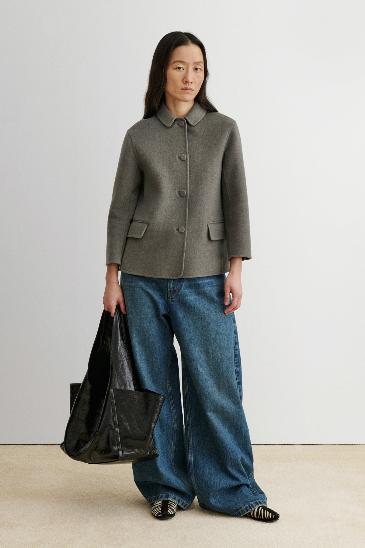 Chaplin Blazer Grey Melange - Rachel Comey