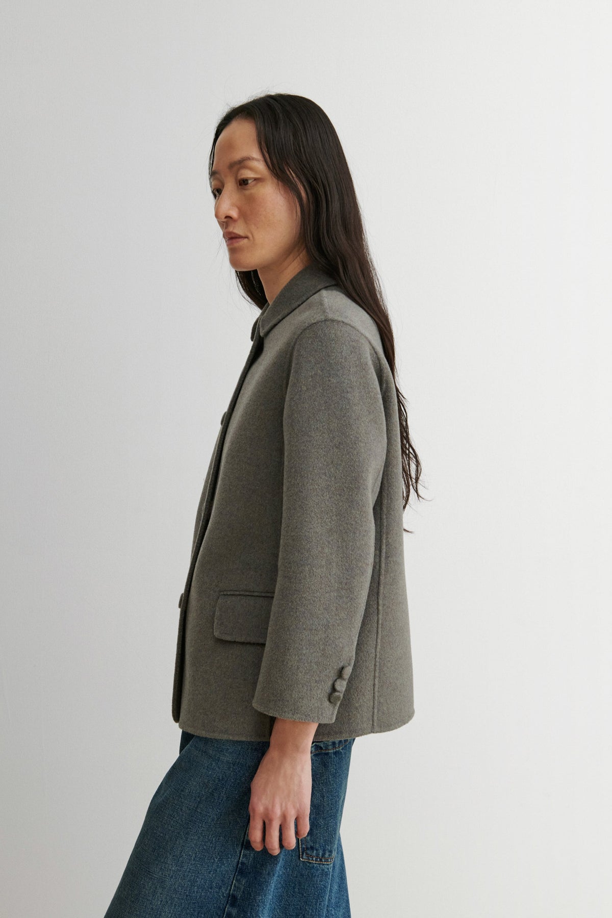 Chaplin Blazer Grey Melange - Rachel Comey