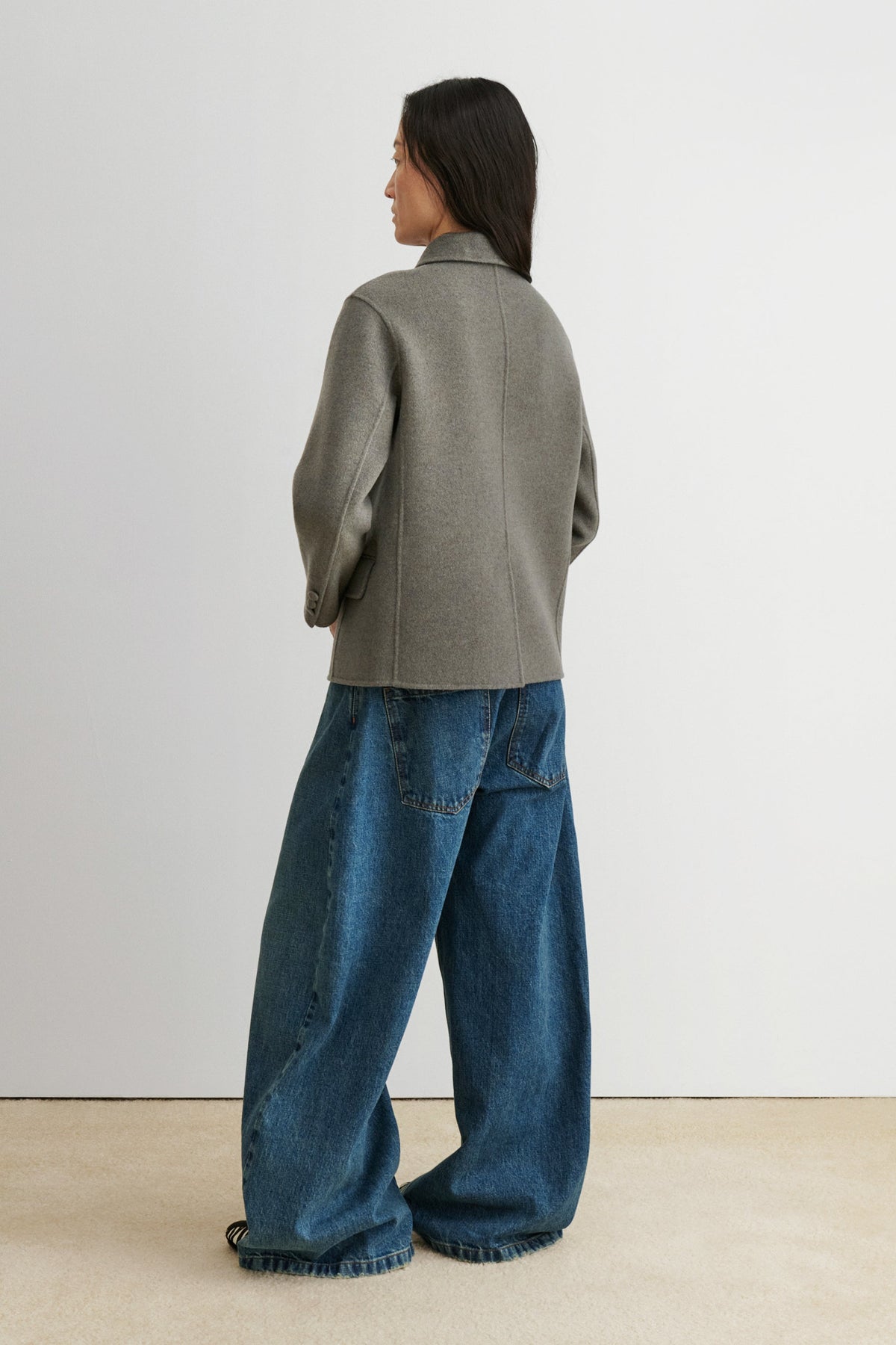 Chaplin Blazer Grey Melange - Rachel Comey