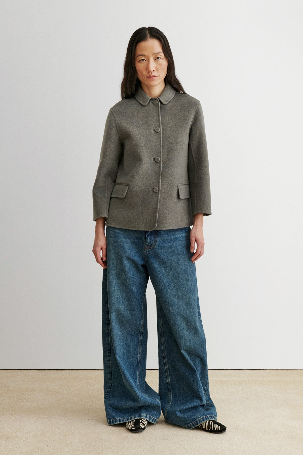 Chaplin Blazer Grey Melange - Rachel Comey