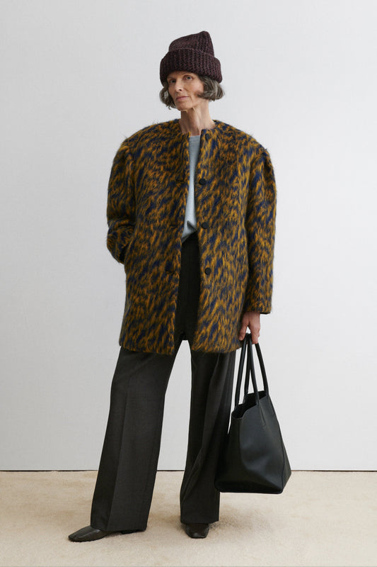Cosum Coat Blue Ochre - Rachel Comey
