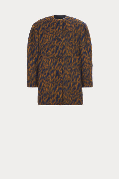 Cosum Coat Blue Ochre - Rachel Comey