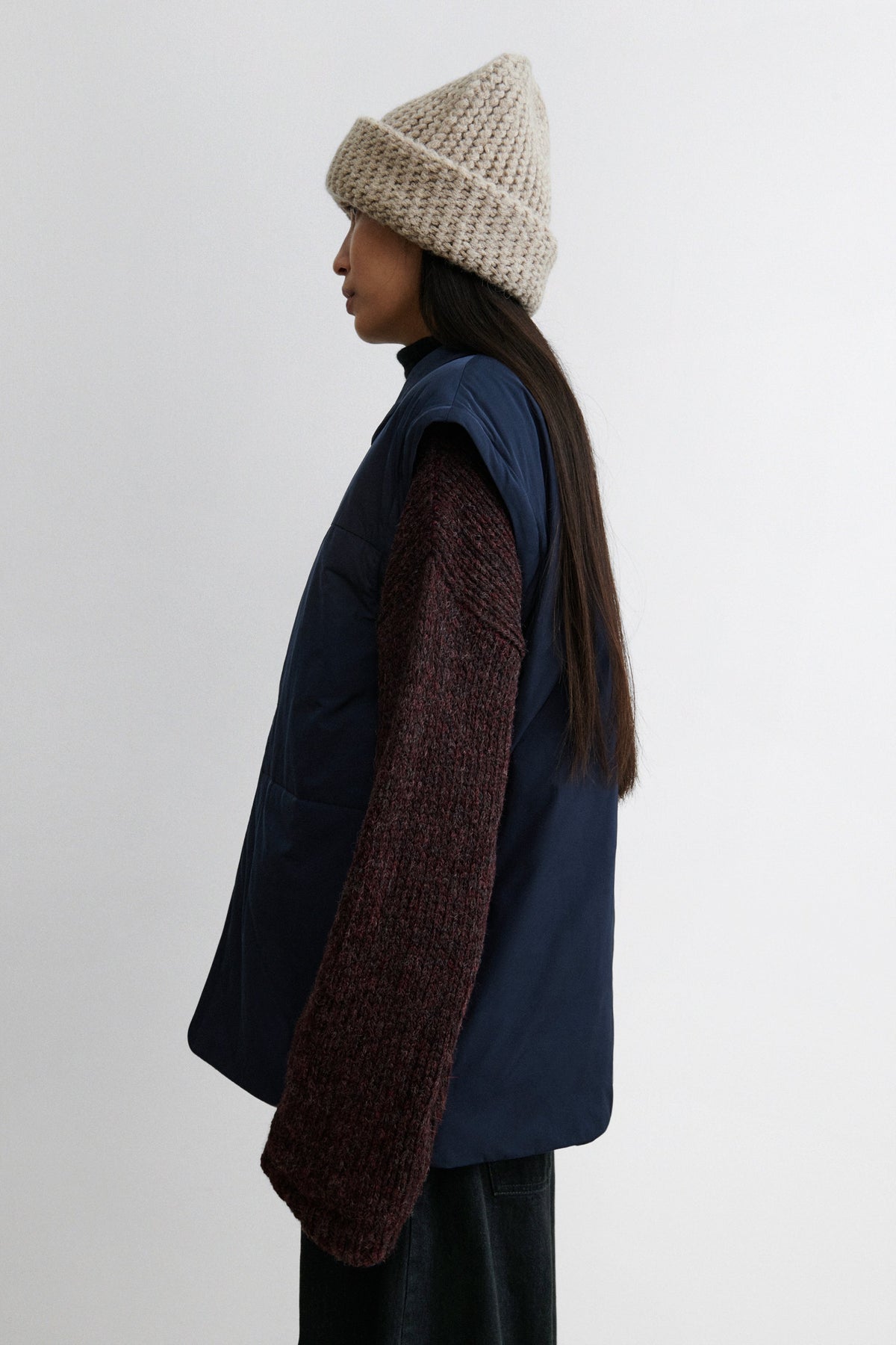 Muff Coat Navy - Rachel Comey