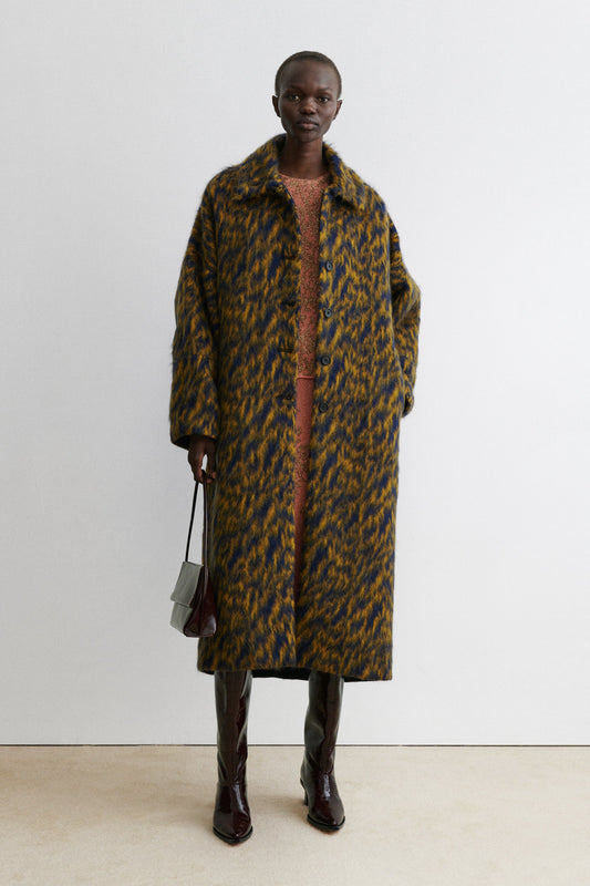 Loyle Coat Blue Ochre - Rachel Comey