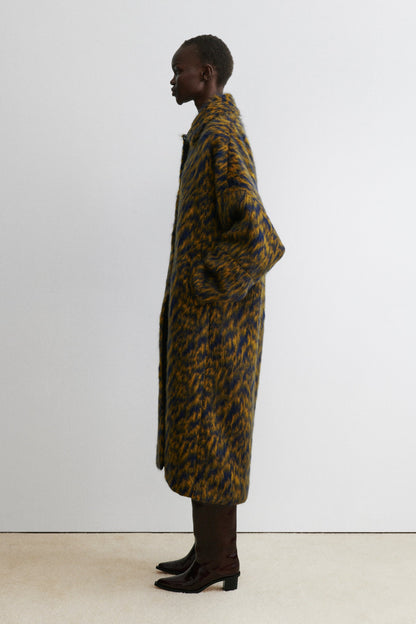 Loyle Coat Blue Ochre - Rachel Comey