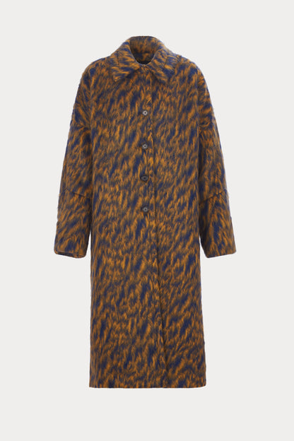 Loyle Coat Blue Ochre - Rachel Comey