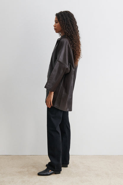 Husk Coat Auburn-Black - Rachel Comey