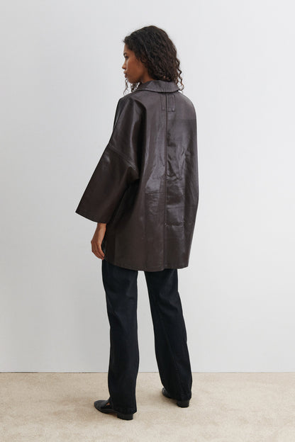 Husk Coat Auburn-Black - Rachel Comey