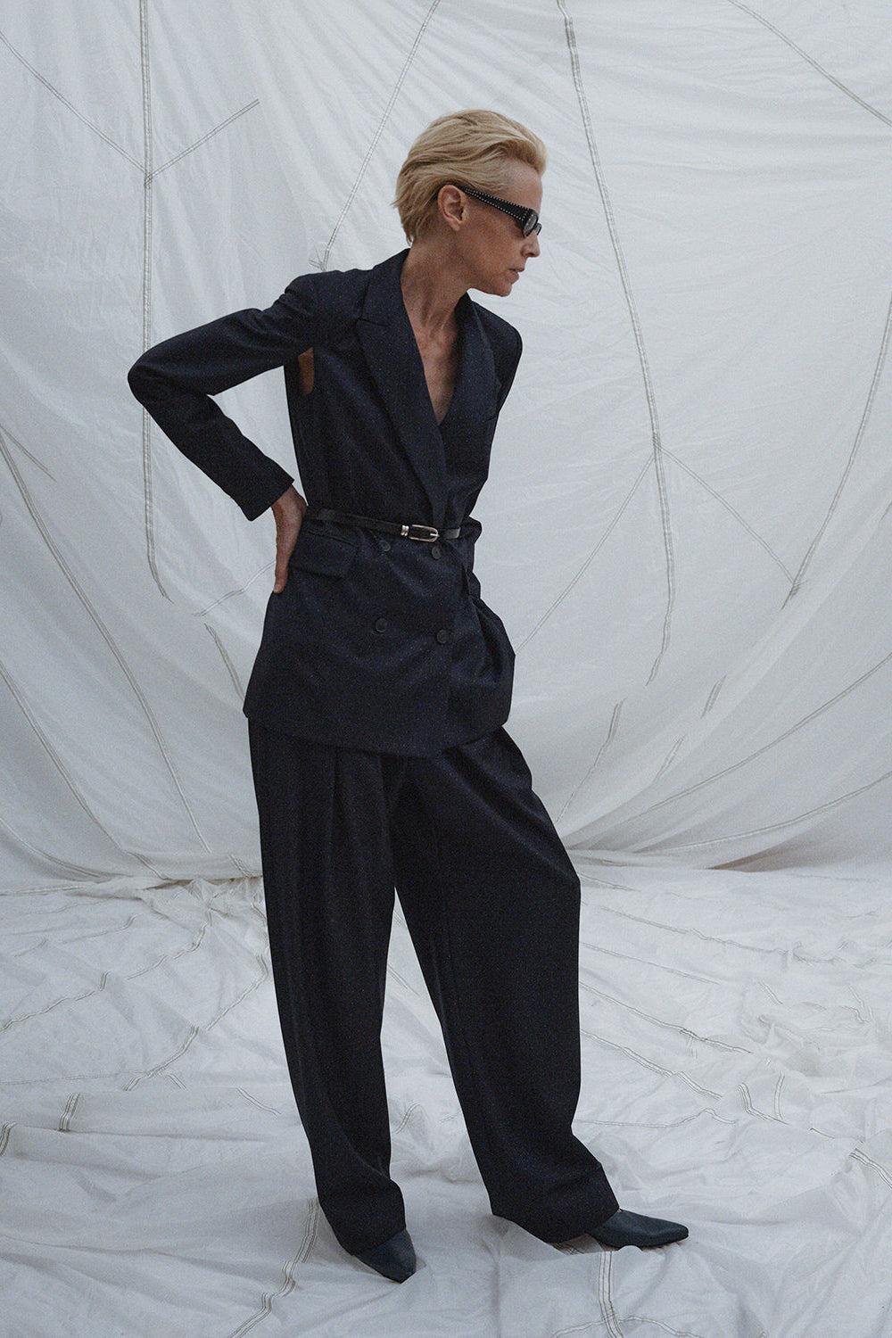 New Rupture Blazer Navy - Rachel Comey