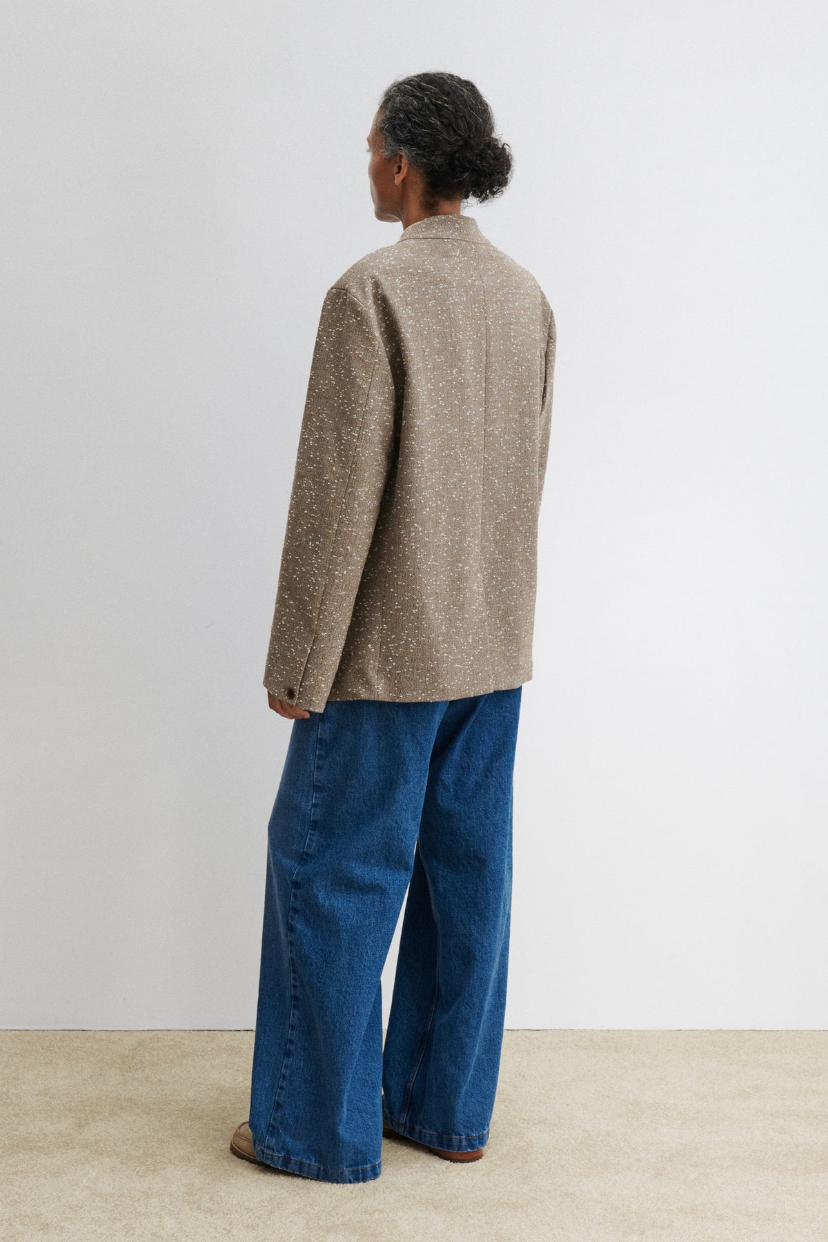 Baseball Blazer Brown Herringbone - Rachel Comey