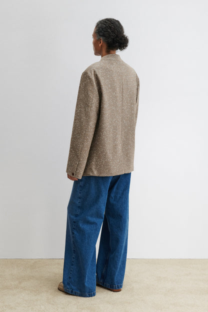 Baseball Blazer Brown Herringbone - Rachel Comey