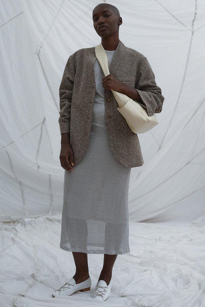 Baseball Blazer Brown Herringbone - Rachel Comey