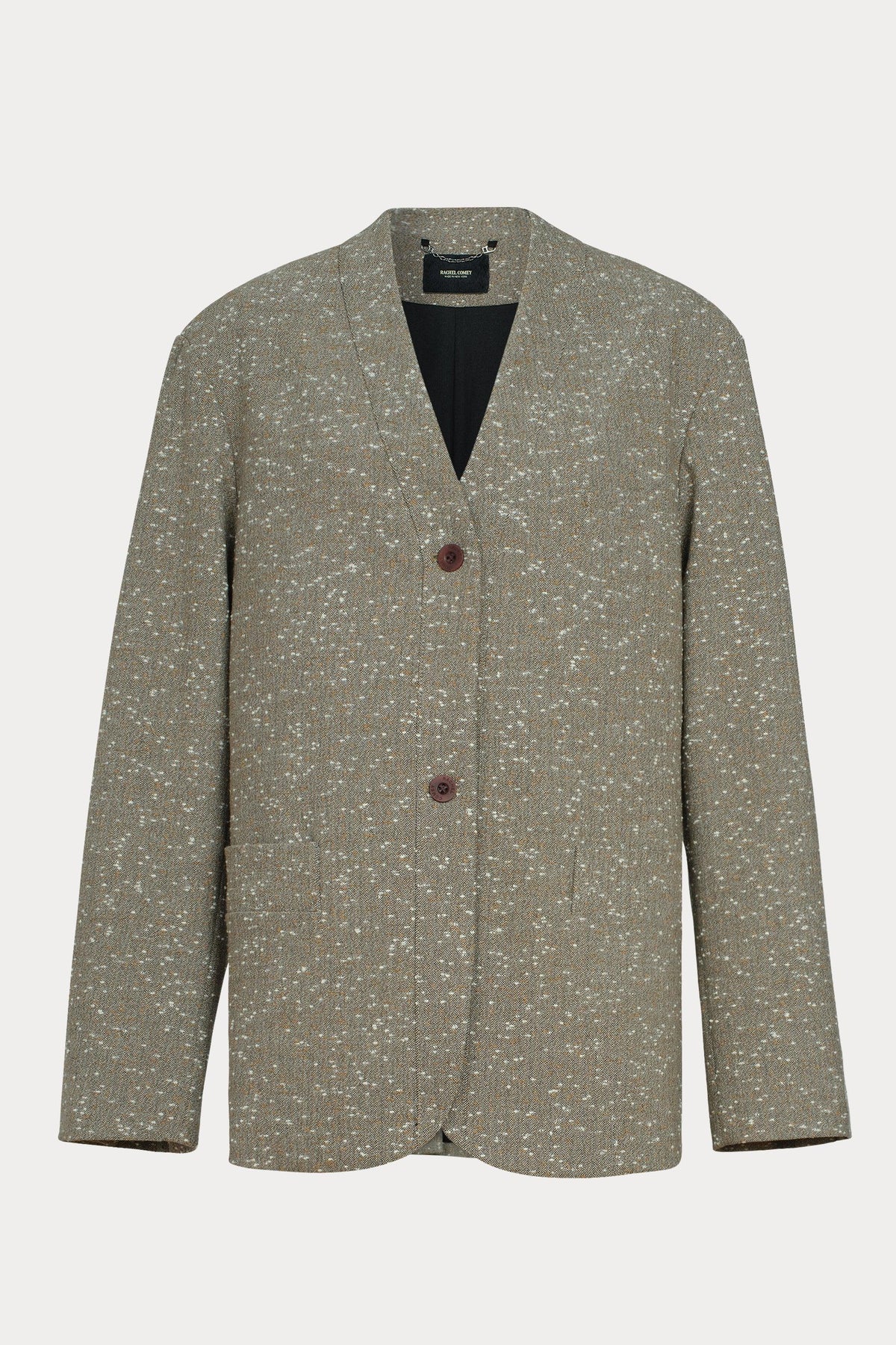 Baseball Blazer Brown Herringbone - Rachel Comey