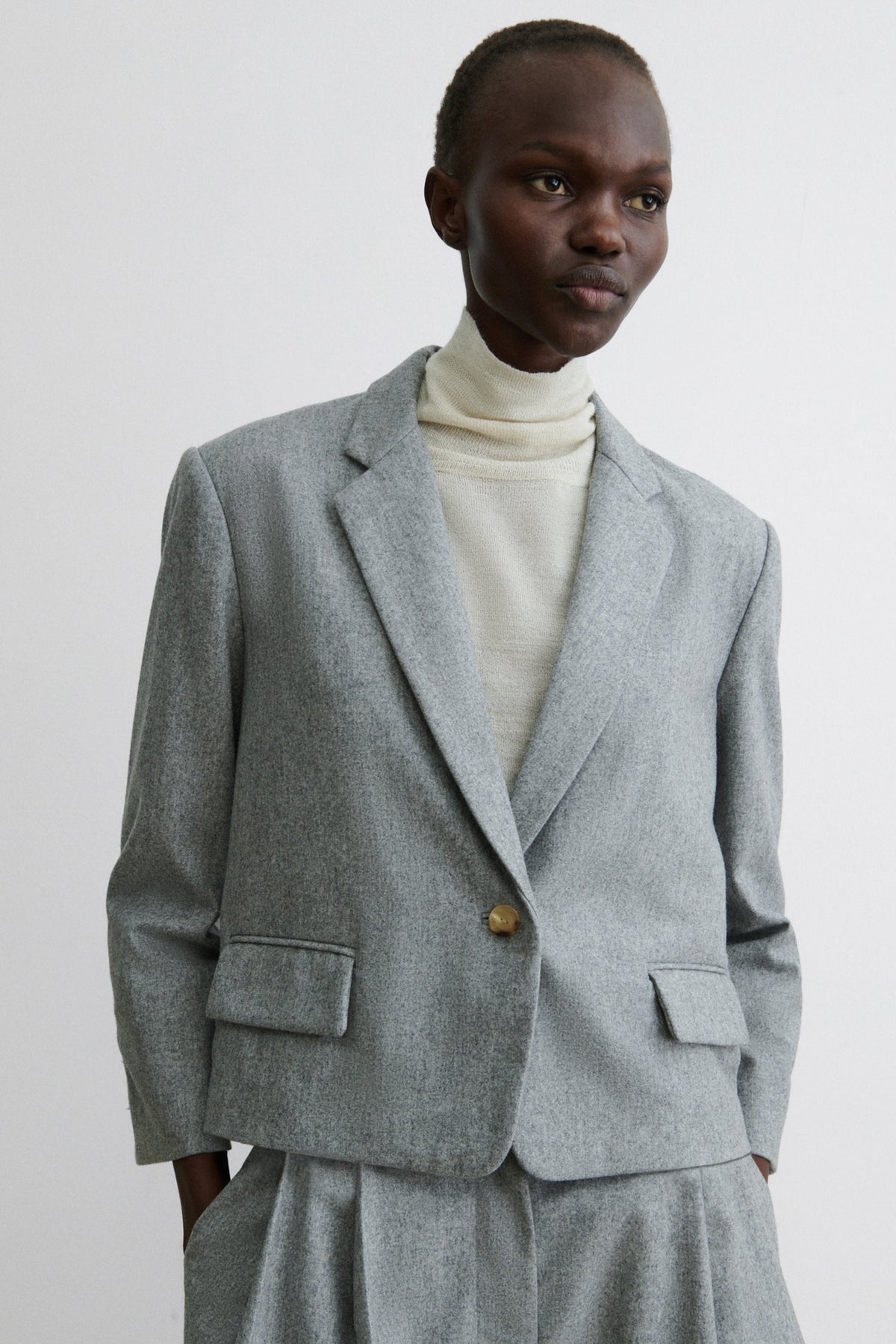 Bolt Blazer Light Grey - Rachel Comey