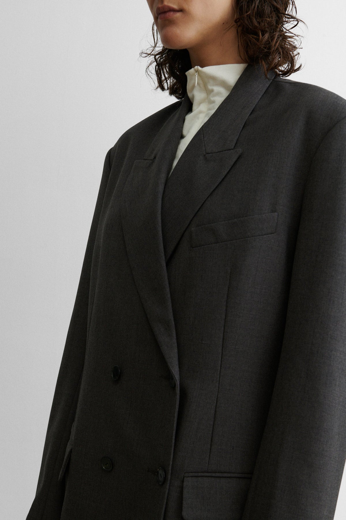 Orsay Blazer Dark Grey Melange - Rachel Comey
