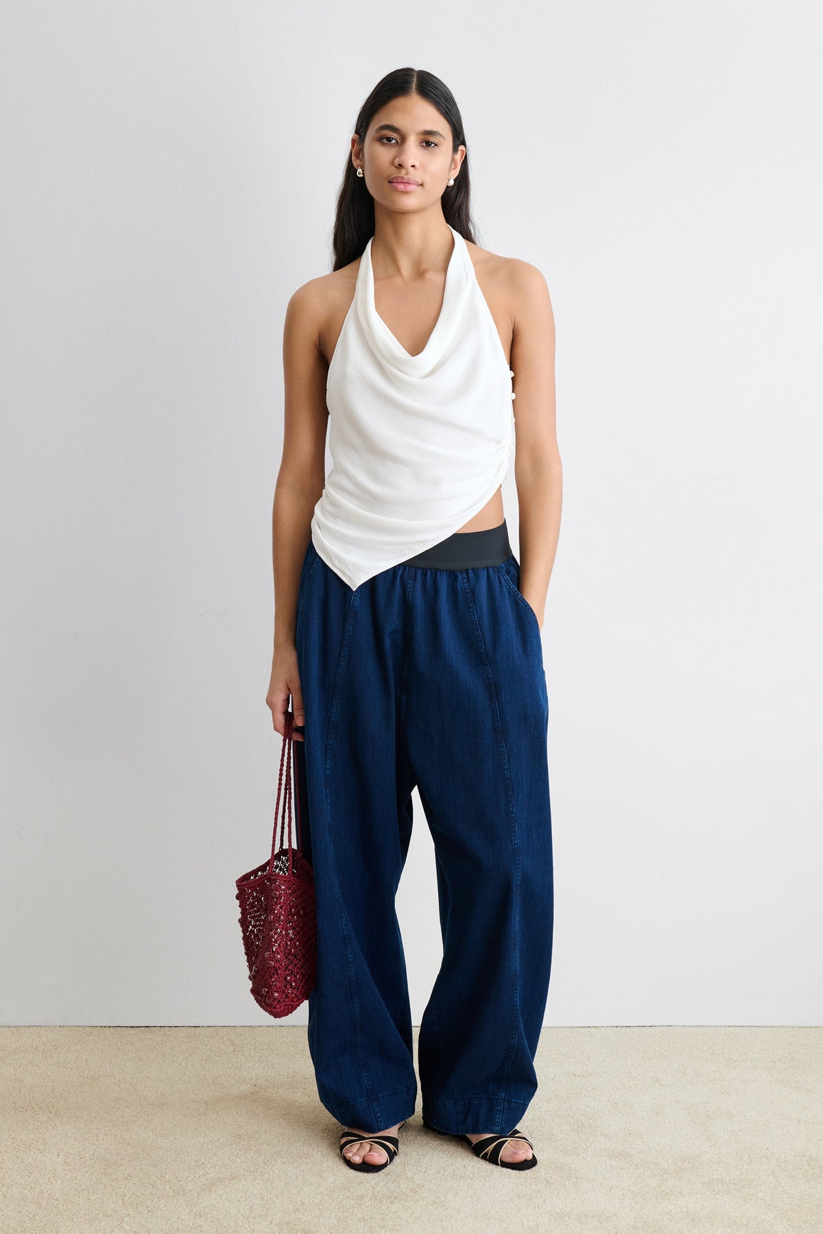Beaulieu Halter Top Off White - Rachel Comey