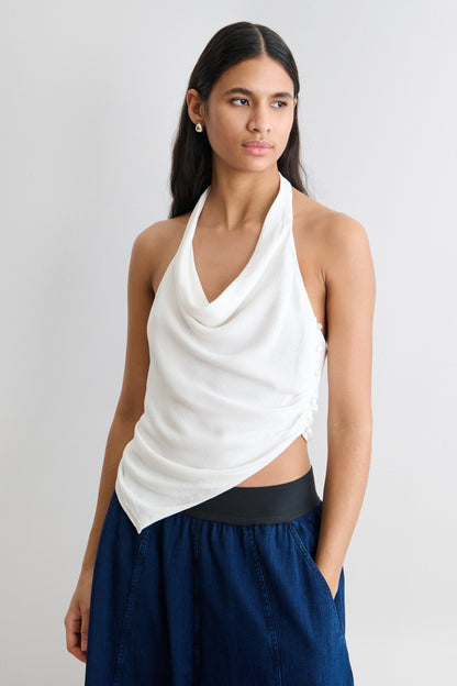 Beaulieu Halter Top Off White - Rachel Comey