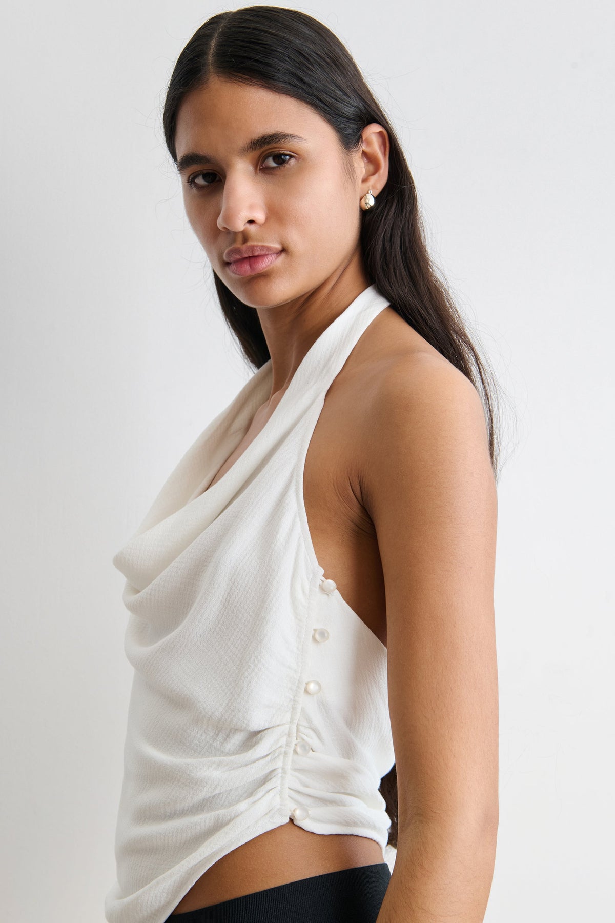Beaulieu Halter Top Off White - Rachel Comey