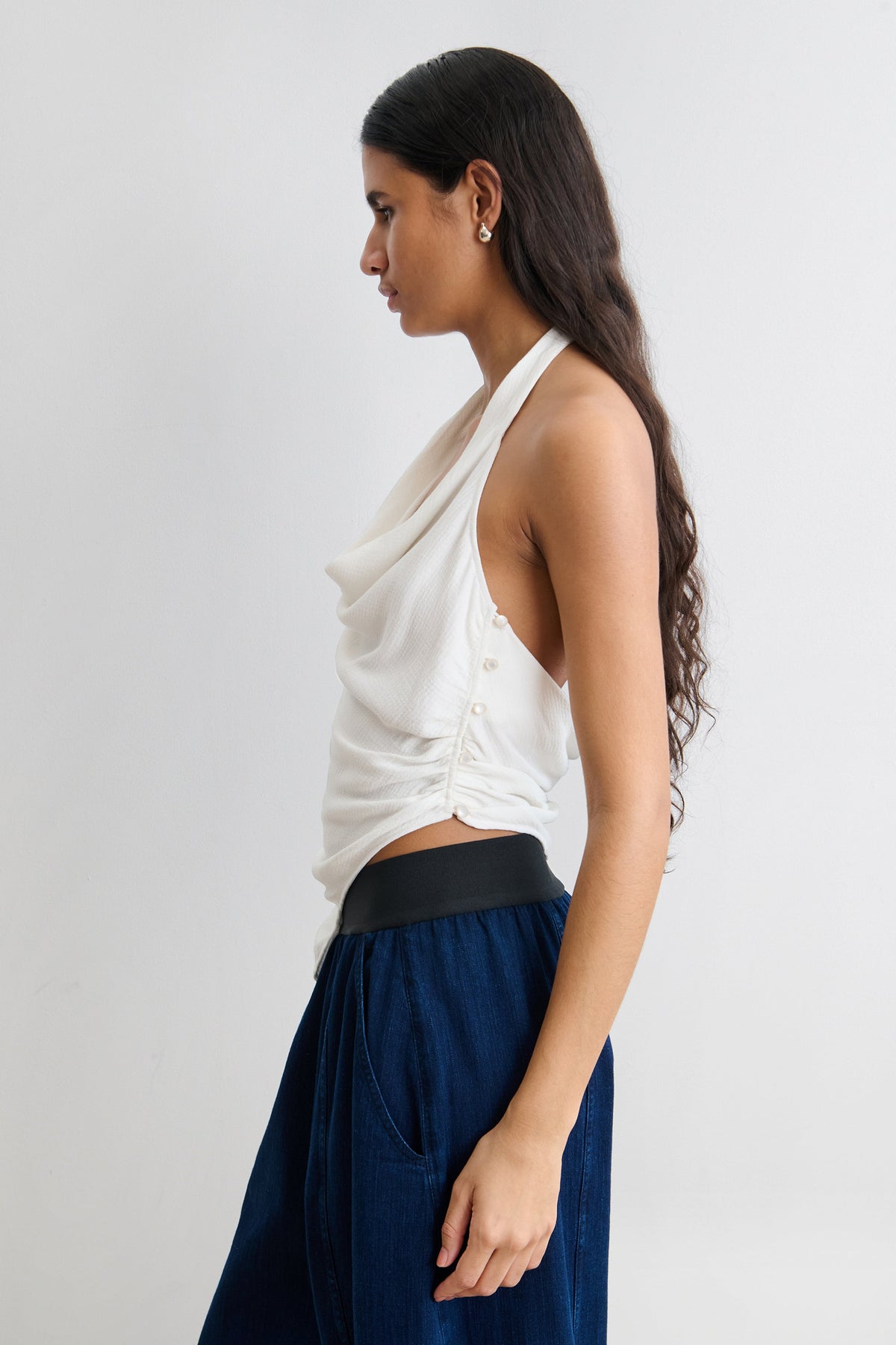 Beaulieu Halter Top Off White - Rachel Comey