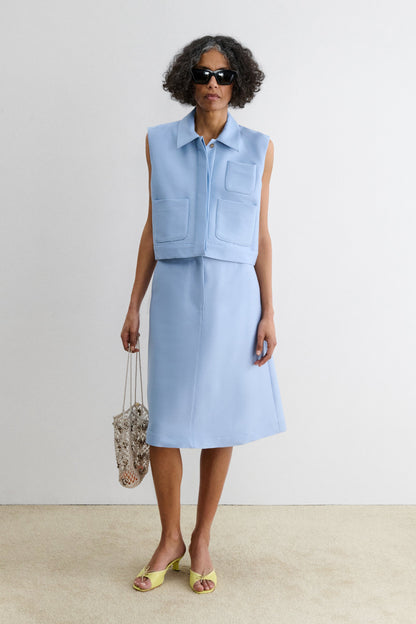 Hanley Vest Sky Blue - Rachel Comey
