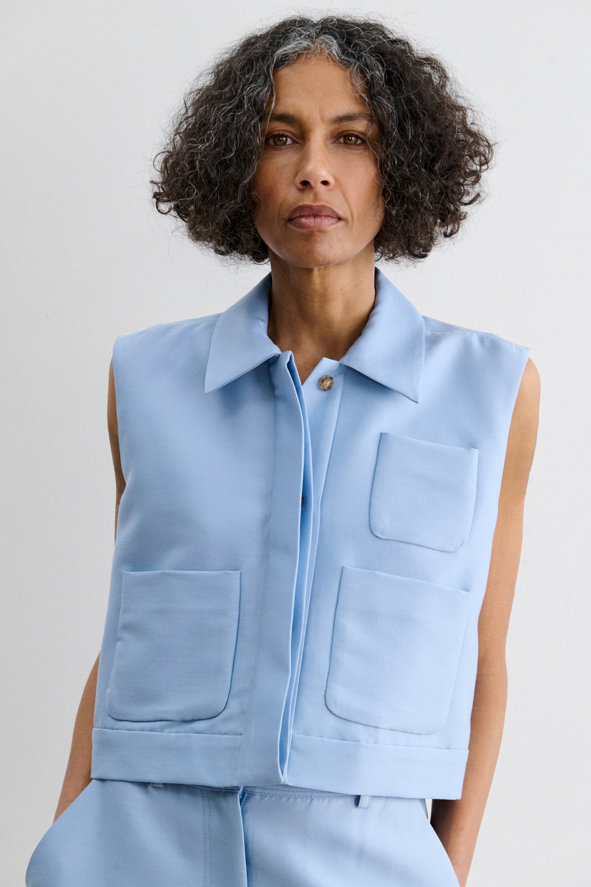 Hanley Vest Sky Blue - Rachel Comey