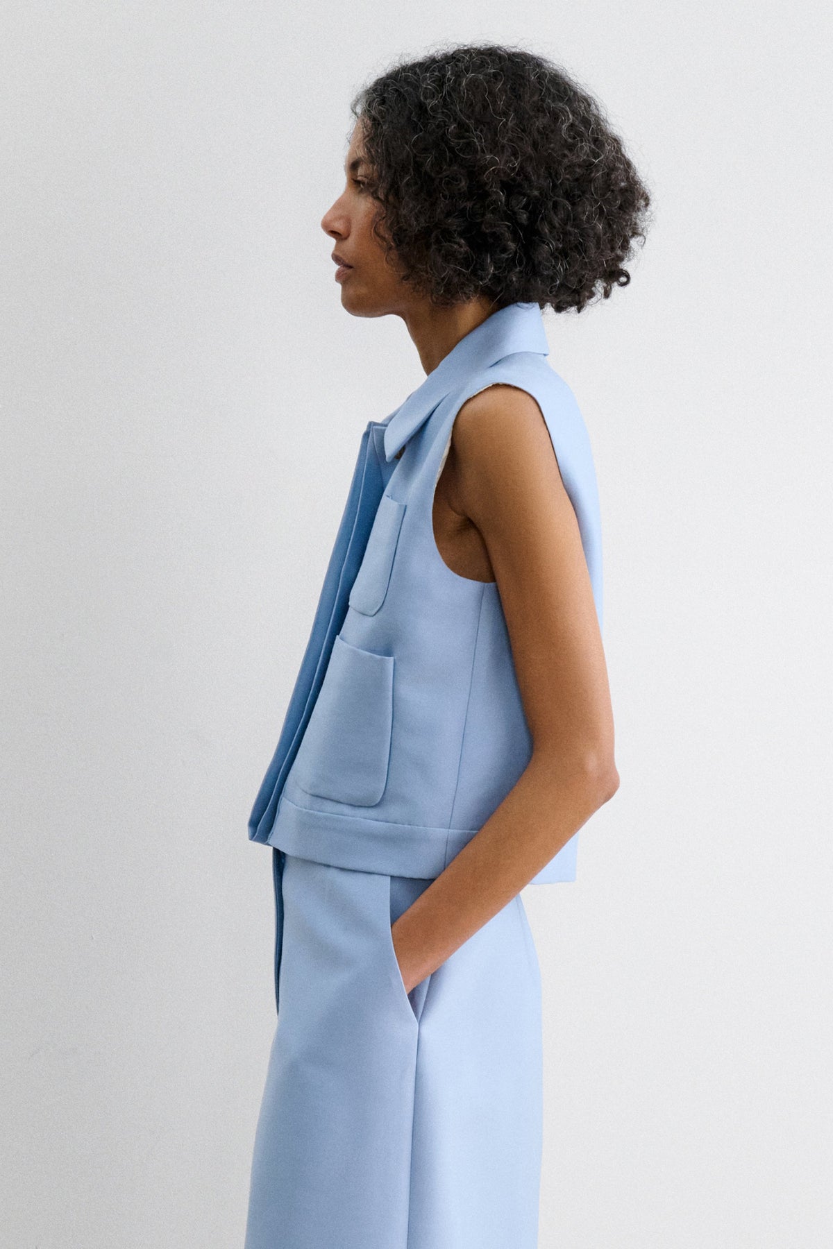 Hanley Vest Sky Blue - Rachel Comey