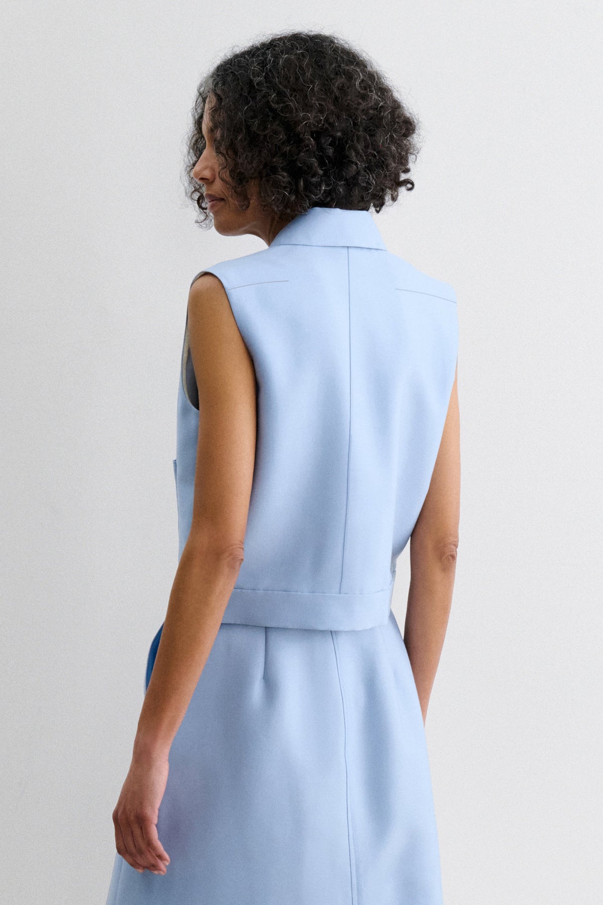 Hanley Vest Sky Blue - Rachel Comey