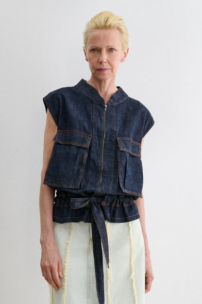 Soliton Vest Raw Wash - Rachel Comey