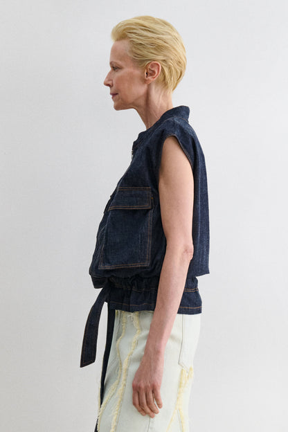 Soliton Vest Raw Wash - Rachel Comey