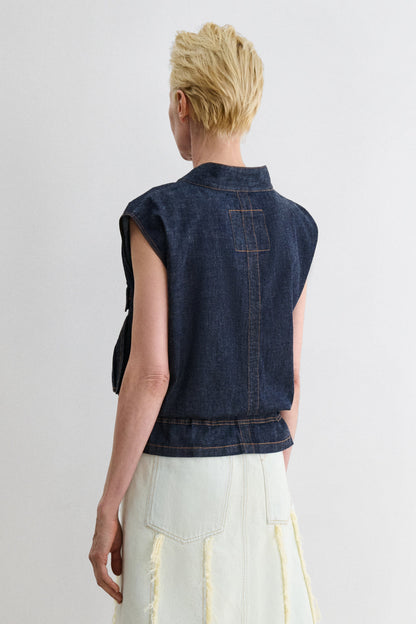 Soliton Vest Raw Wash - Rachel Comey