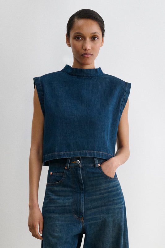 Bacchus Top Muddy Indigo - Rachel Comey