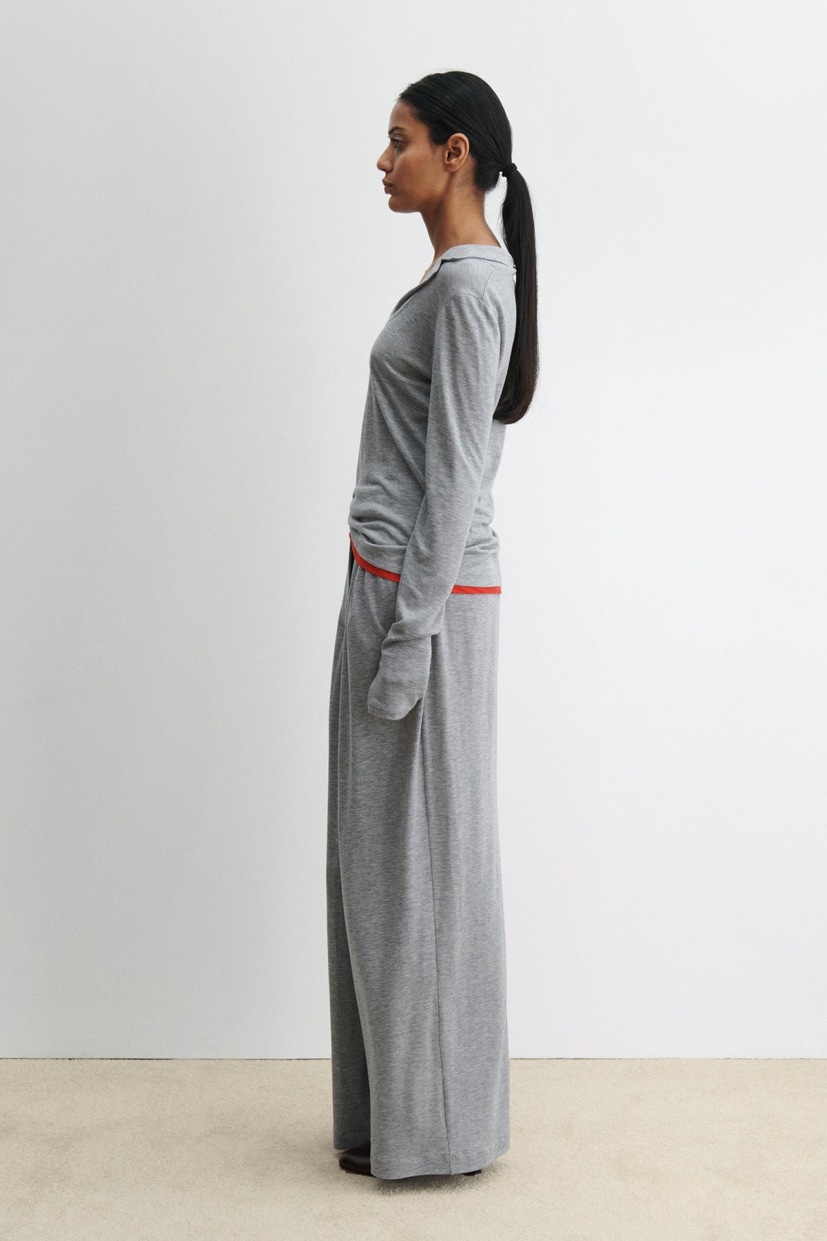 Houlston Polo Grey Melange - Rachel Comey