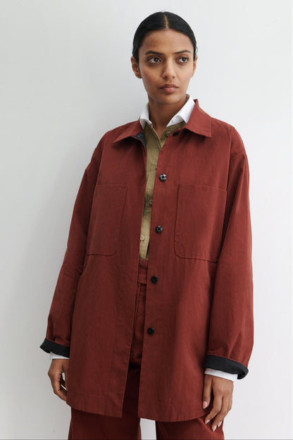 Irvine Shirt Garnet - Rachel Comey