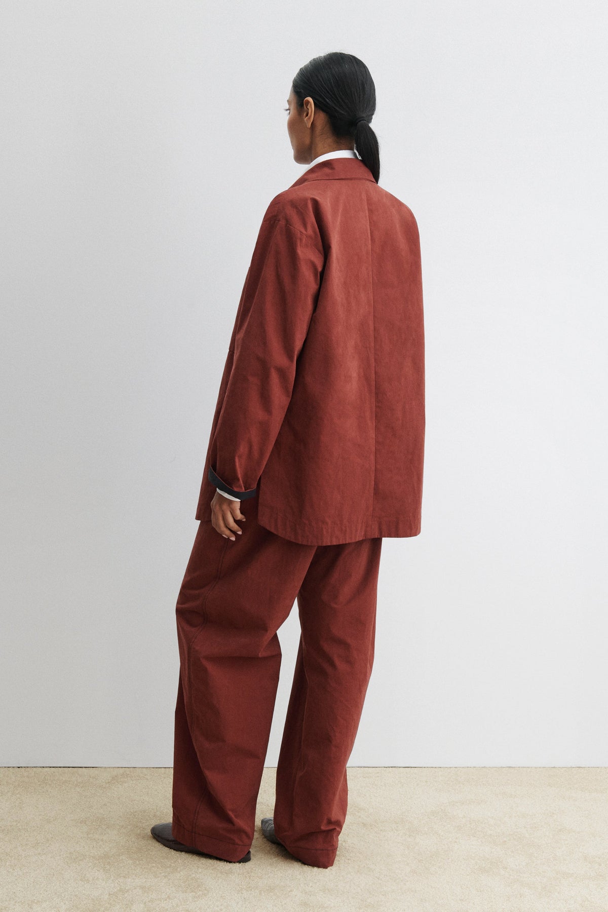 Irvine Shirt Garnet - Rachel Comey
