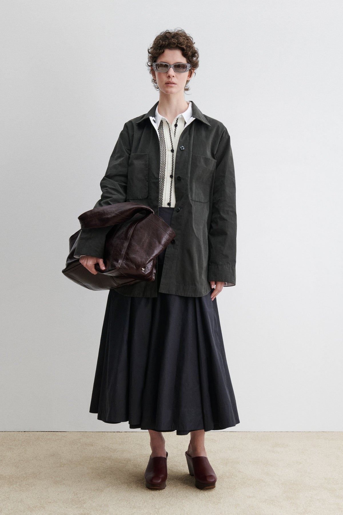 Irvine Shirt Garnet - Rachel Comey
