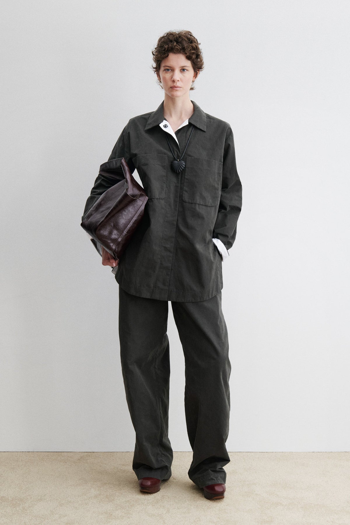 Irvine Shirt Garnet - Rachel Comey