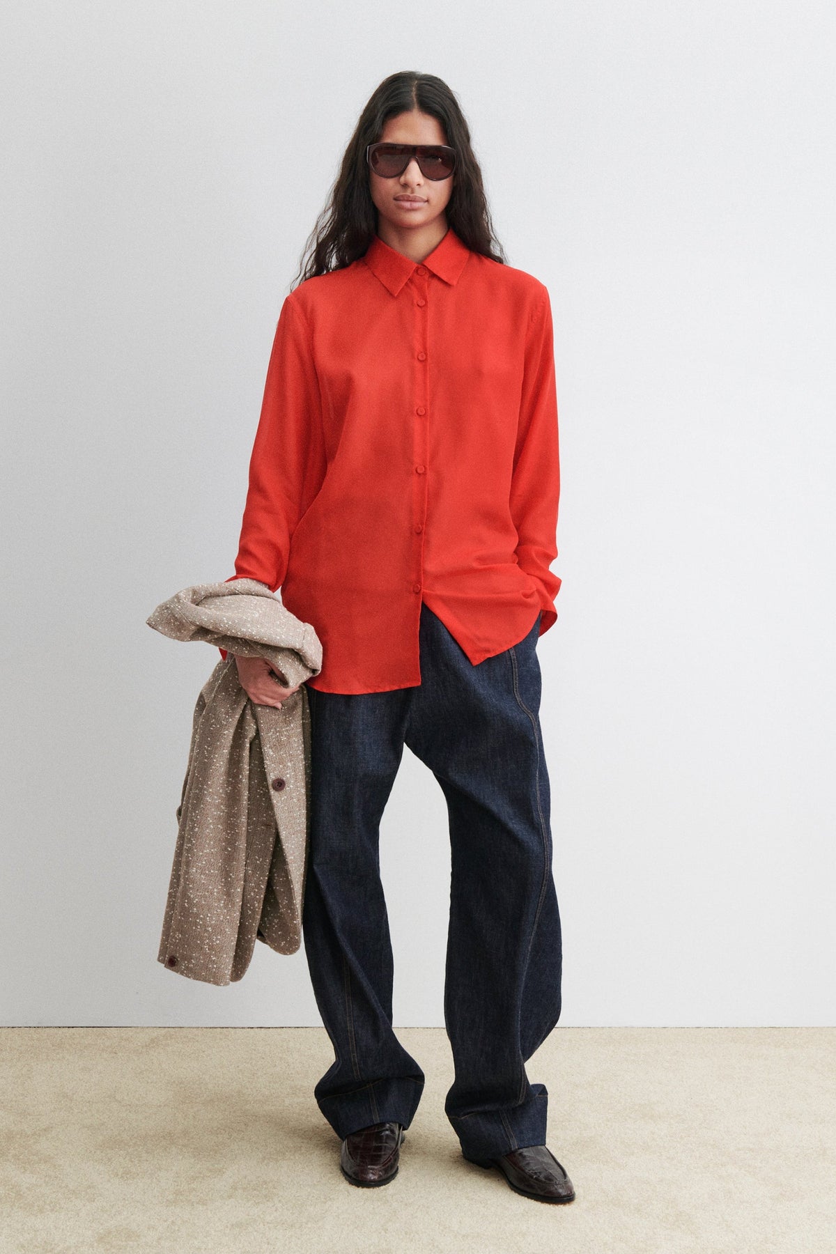 Quinney Shirt Sand - Rachel Comey