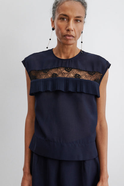 Fuery Top Navy - Rachel Comey