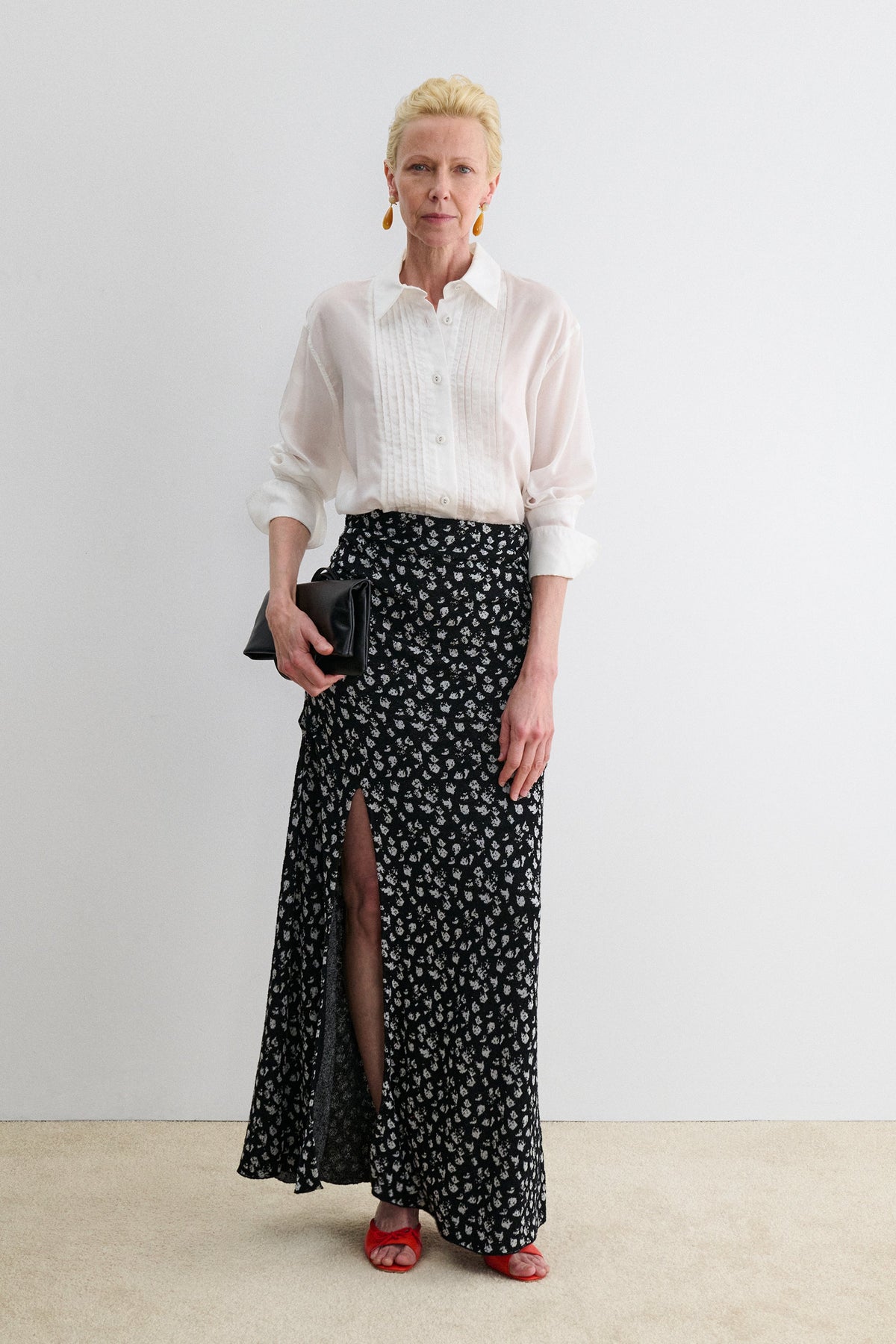 Arra Skirt Black-White - Rachel Comey
