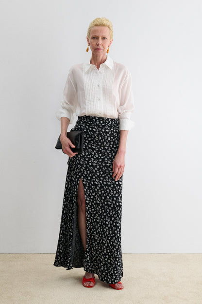Arra Skirt Black-White - Rachel Comey