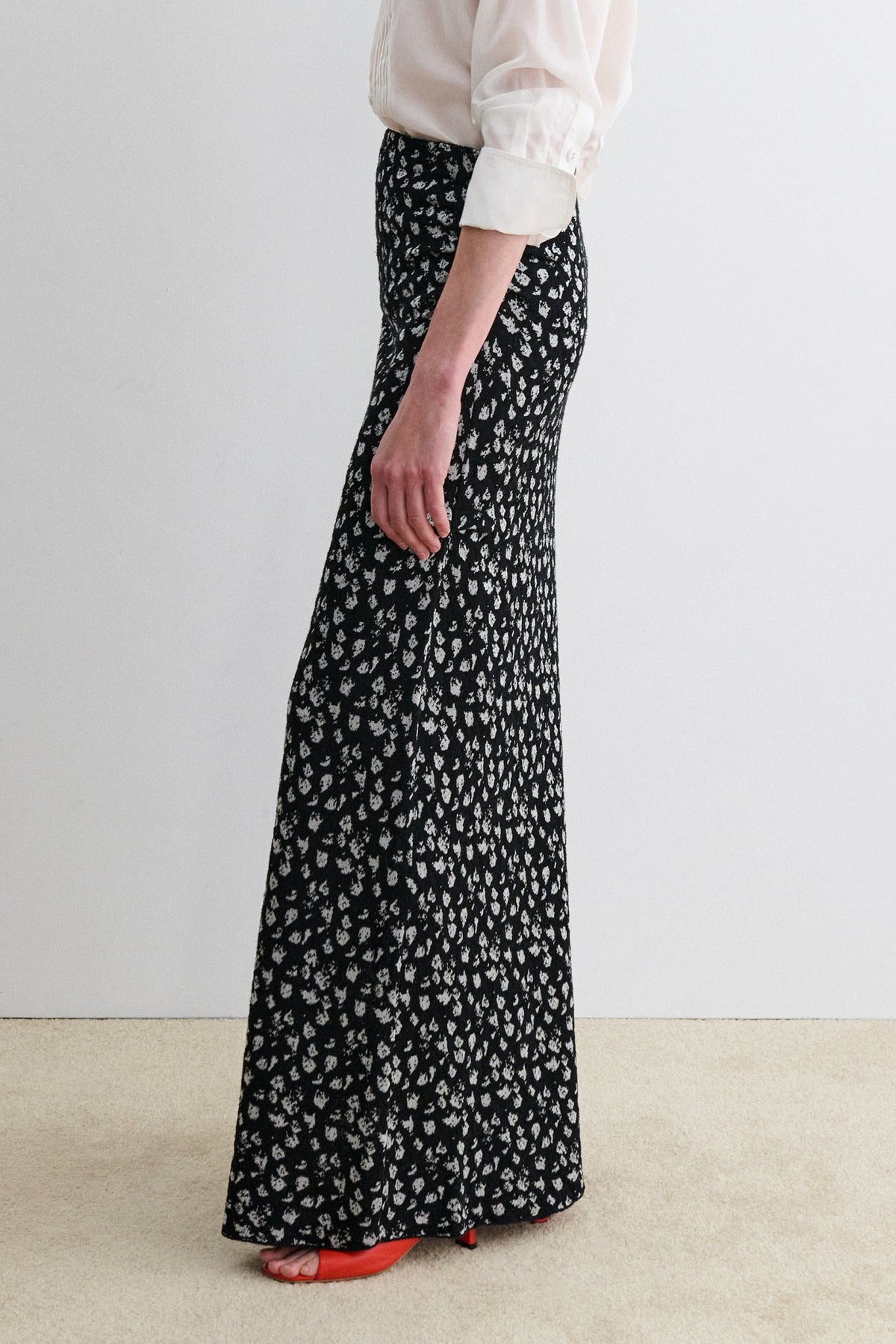 Arra Skirt Black-White - Rachel Comey