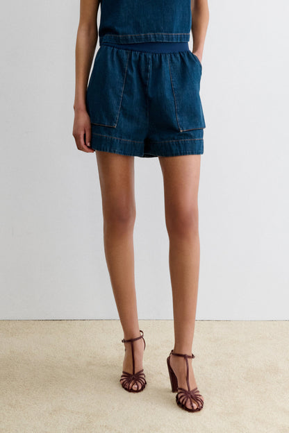 Jalen Short Muddy Indigo - Rachel Comey