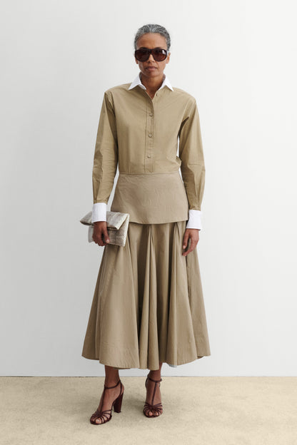 Heni Skirt Khaki - Rachel Comey