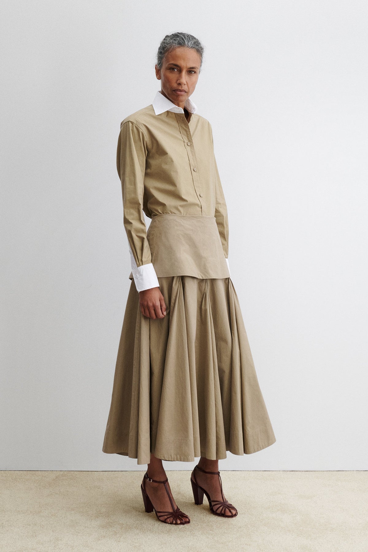 Heni Skirt Khaki - Rachel Comey
