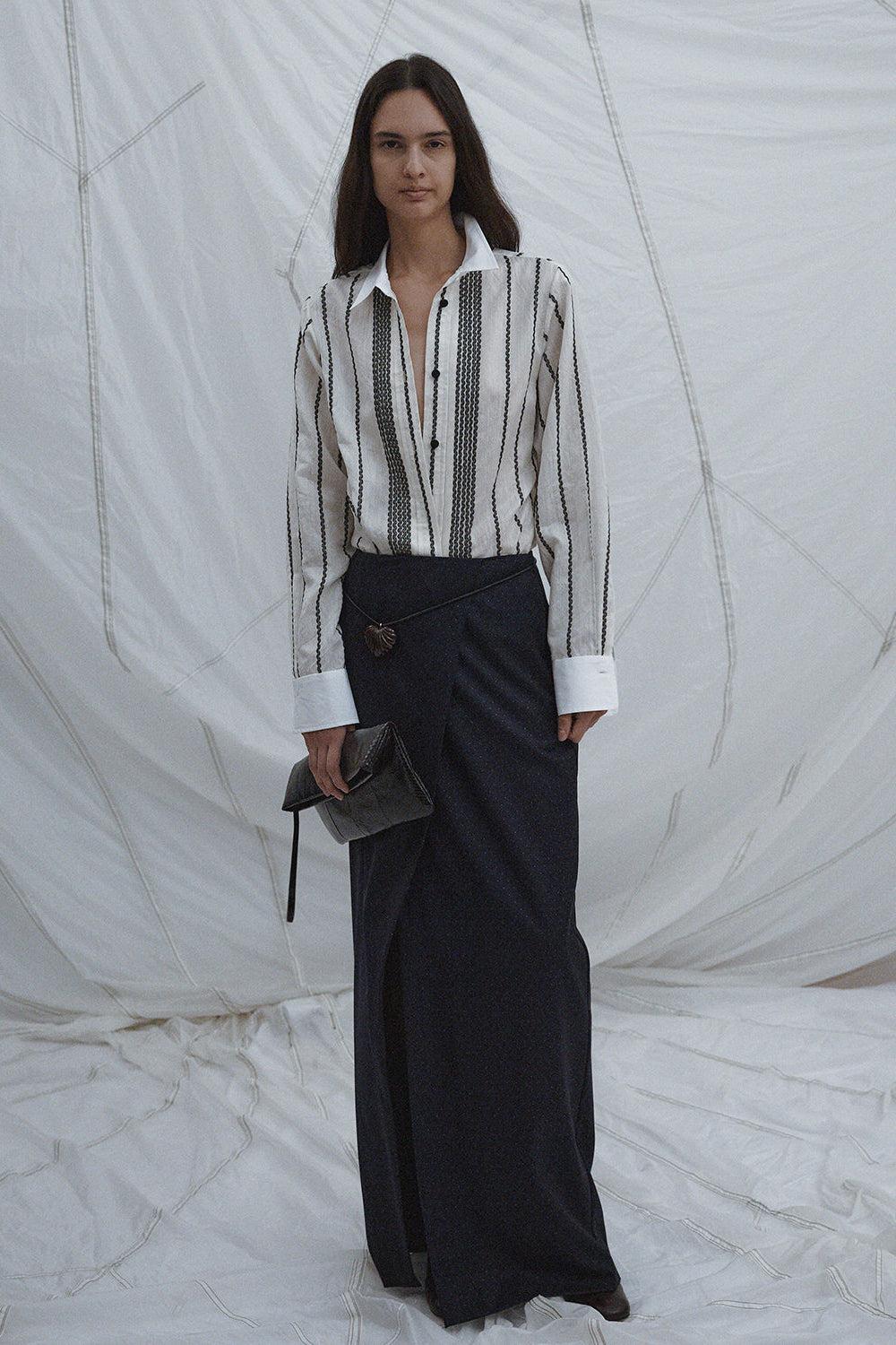 Lawerance Skirt Navy - Rachel Comey
