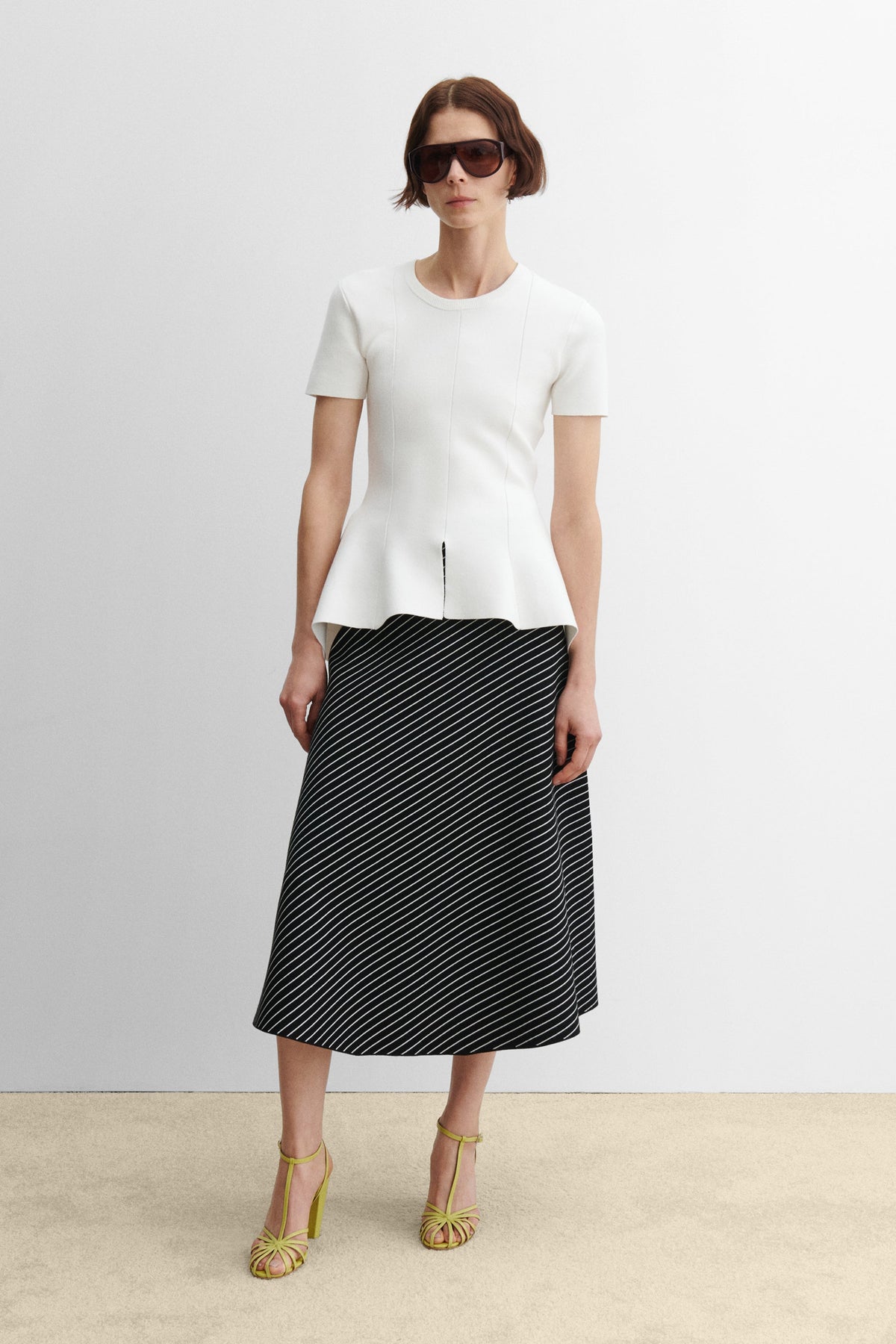 Addys Skirt Diagonal Stripe - Rachel Comey