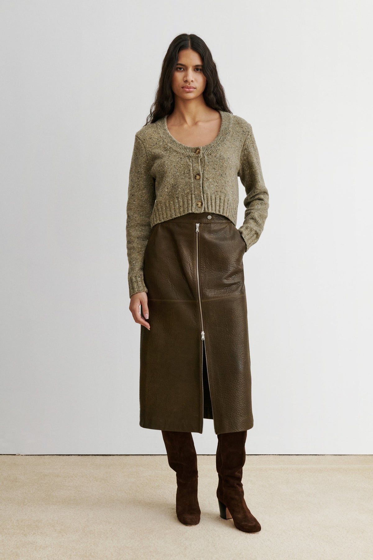 Bristol Skirt Chocolate - Rachel Comey